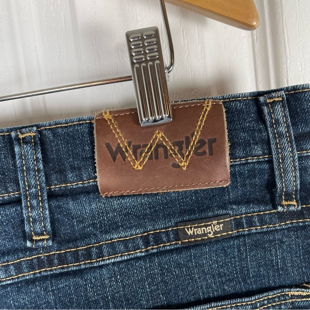 Wrangler Jeans Men’s 38x29 Blue Denim Advance Comfort Straight Stretch Casual - Picture 9 of 15